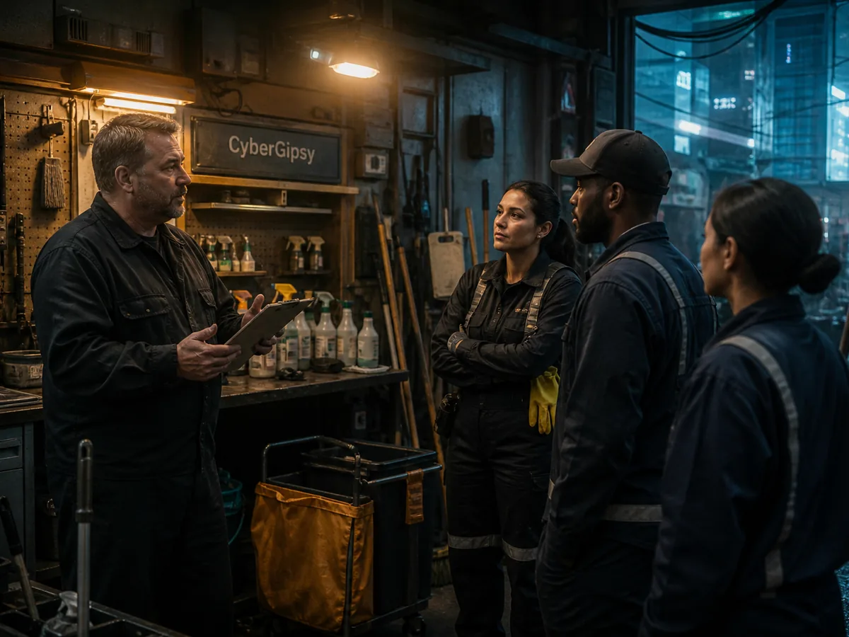 AI for Cleaning & Facility Services | CyberGipsy — the crew